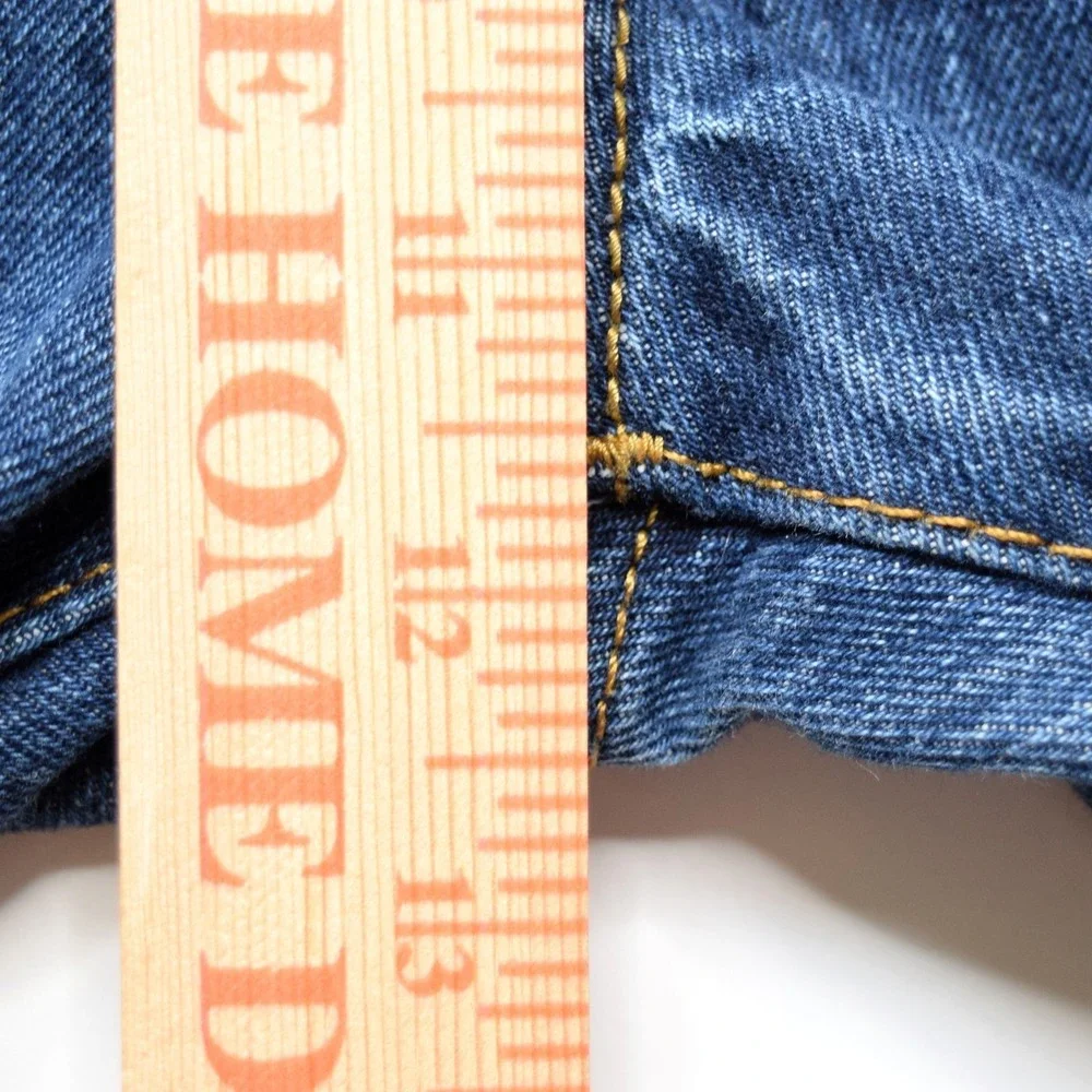 Levi's 501 Men's 35x29 Original Straight Leg Button Fly Dark Wash Denim Jeans